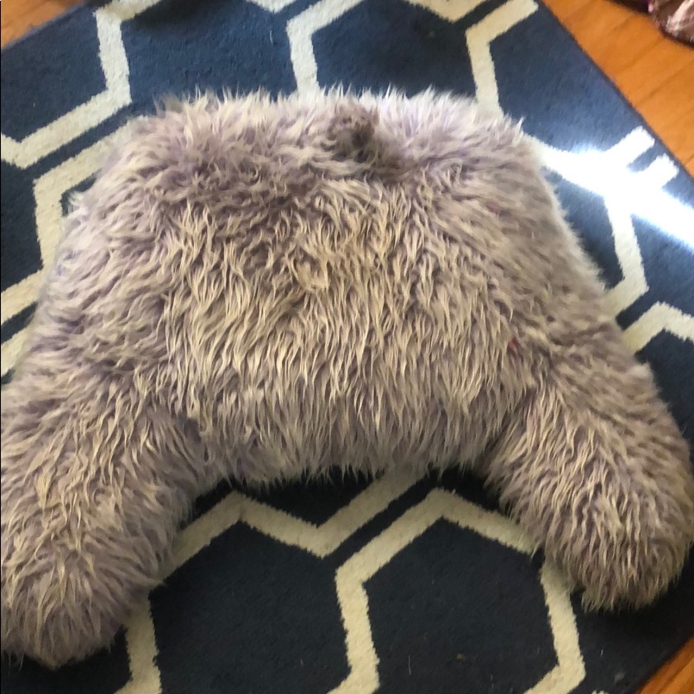 Fluffy purple been bag